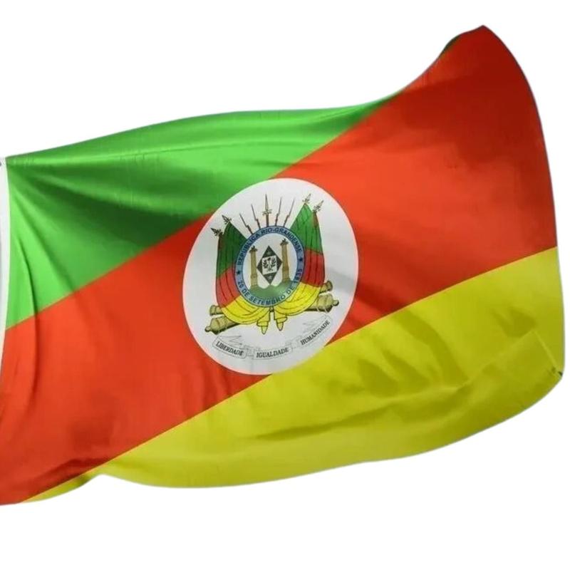 Bandeira Rio Grande Do Sul Oficial 90x 150cm 2025 - Bandeira